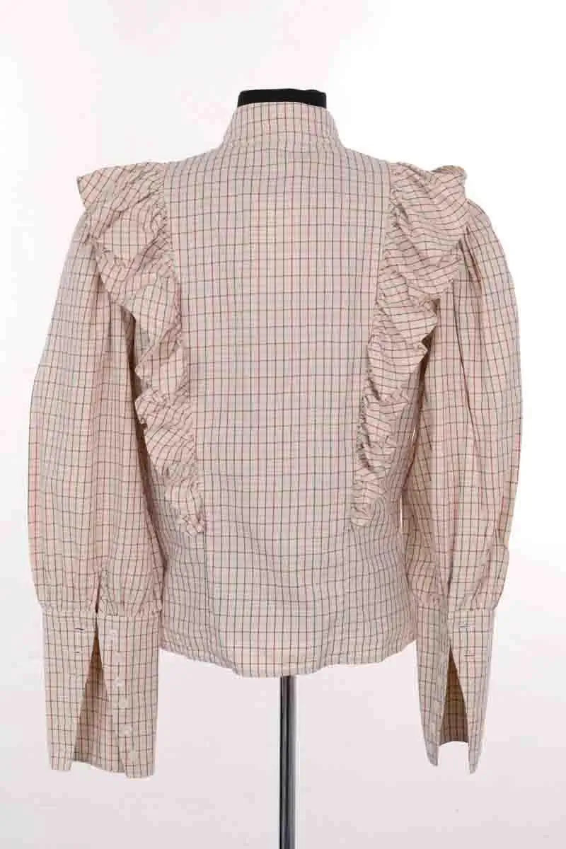 Blouse Maria de la Orden Beige en Coton