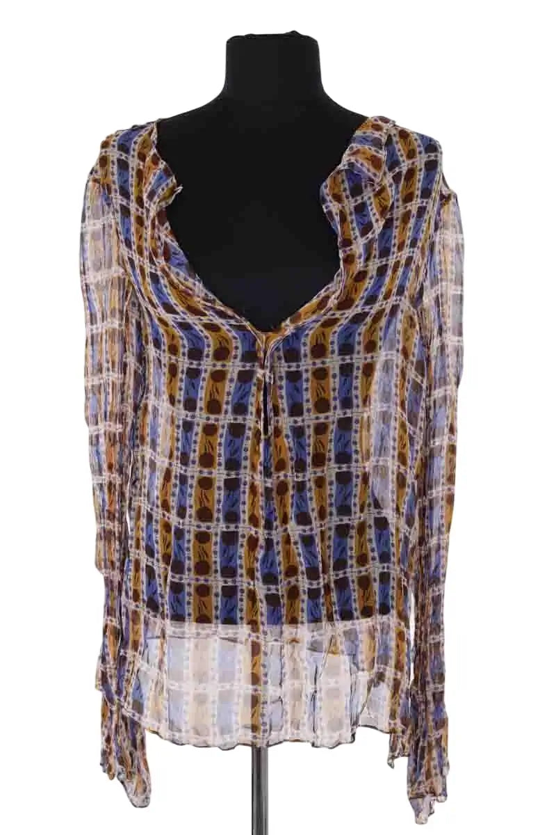 Blouse Marni Marron en Soie, taille L - Seconde Main