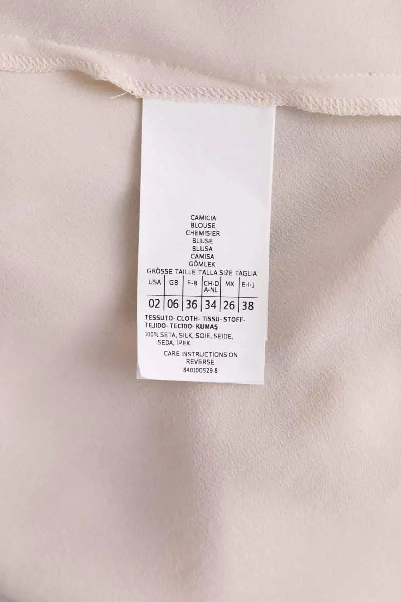 Blouse Max & Co Beige en Soie