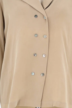 Blouse Max & Moi Beige en Soie
