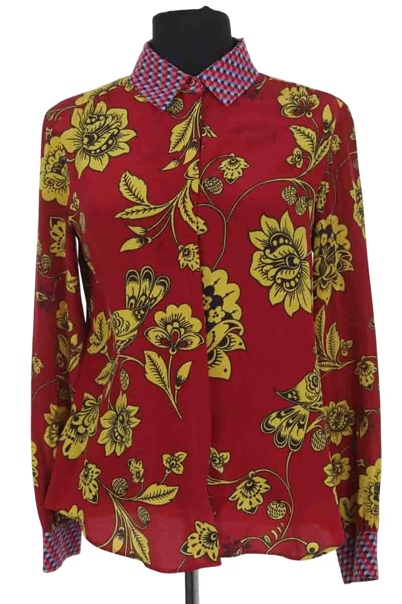 Blouse Max Mara Rouge en Soie, taille S - Seconde Main