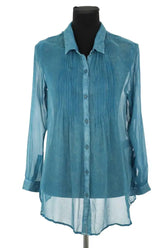 Blouse Mes Demoiselles Dresde Bleu en Synthétique, taille S - Seconde Main