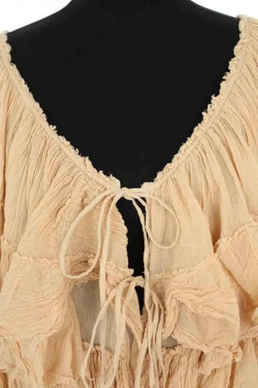 Blouse Mes Demoiselles Iris Beige en Coton