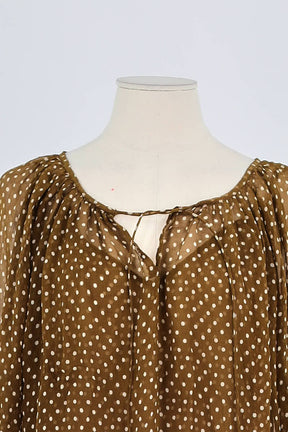 Blouse Mes Demoiselles Marron en Lin