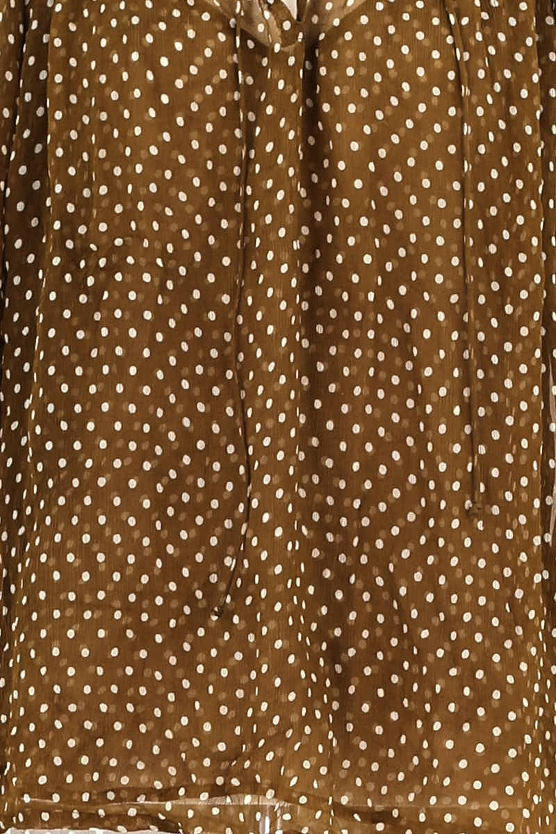 Blouse Mes Demoiselles Marron en Lin