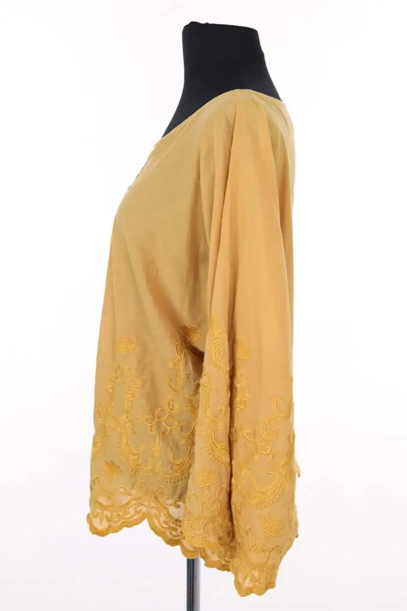 Blouse Mes Demoiselles Ravie Jaune en Coton