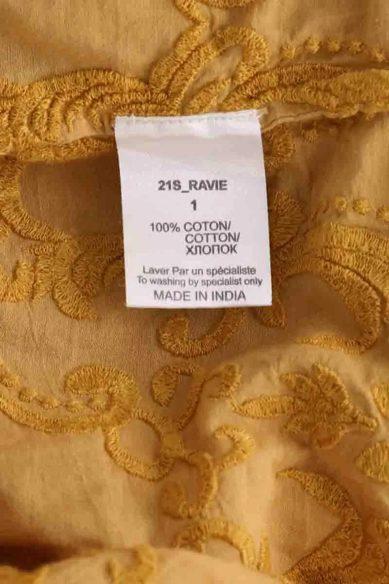 Blouse Mes Demoiselles Ravie Jaune en Coton