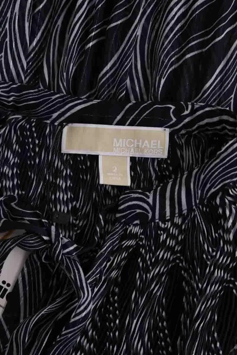 Blouse Michael Kors Bleu en Synthétique