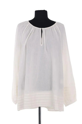 Blouse Mister K Ecru en Viscose, taille M - Seconde Main