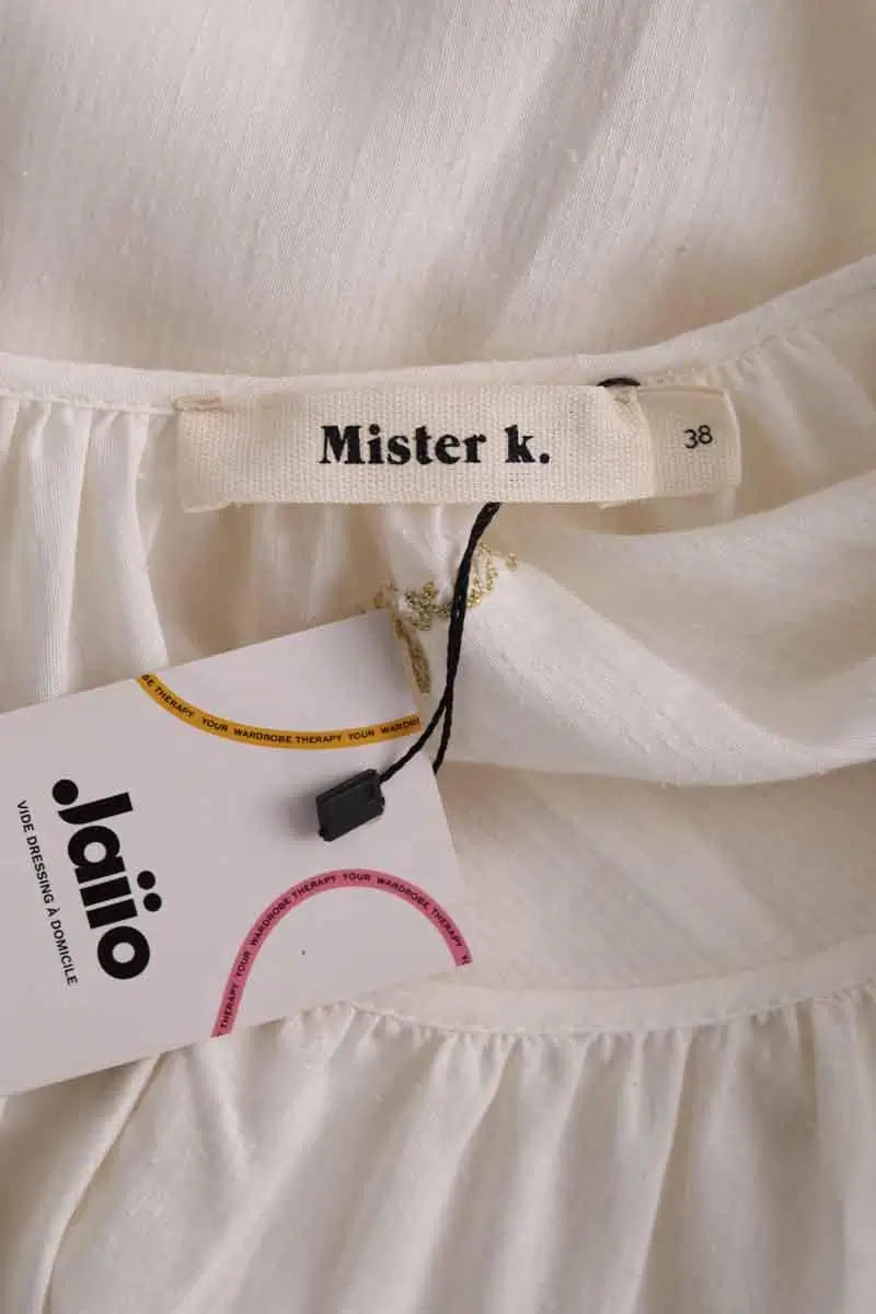 Blouse Mister K Ecru en Viscose