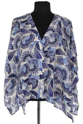 Blouse Momoni Bleu en Soie, taille M - Seconde Main