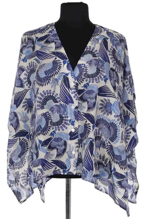 Blouse Momoni Bleu en Soie, taille M - Seconde Main