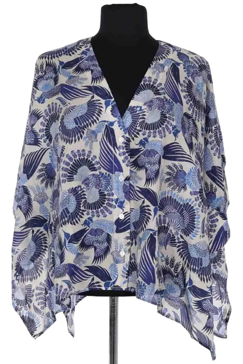 Blouse Momoni Bleu en Soie, taille M - Seconde Main