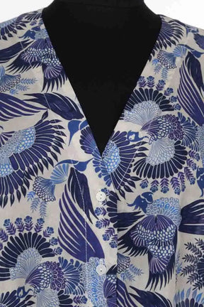 Blouse Momoni Bleu en Soie