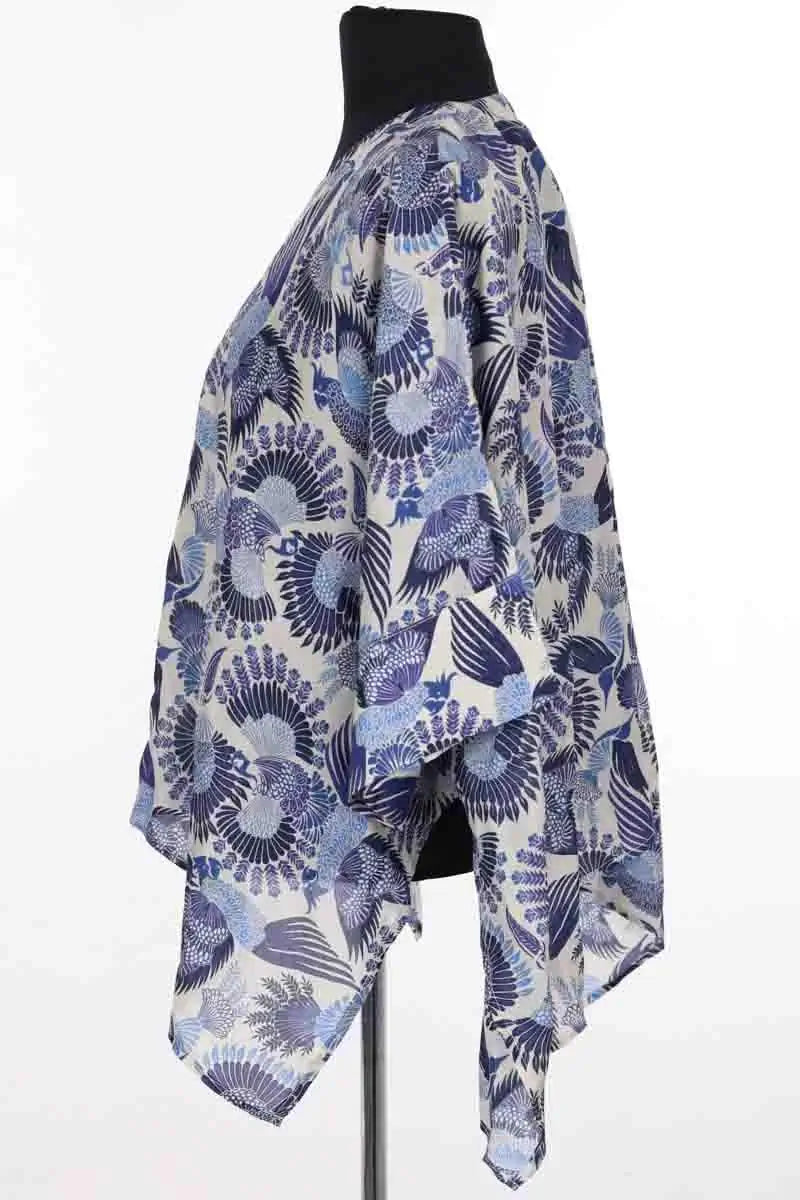 Blouse Momoni Bleu en Soie