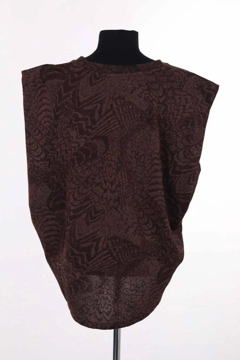 Blouse Momoni Marron en Viscose