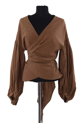 Blouse MOUSSY Marron en Synthétique, taille S - Seconde Main