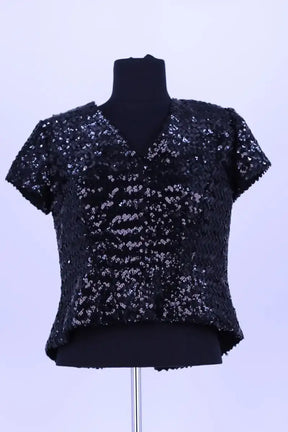 Blouse Natan Noir en Paillettes