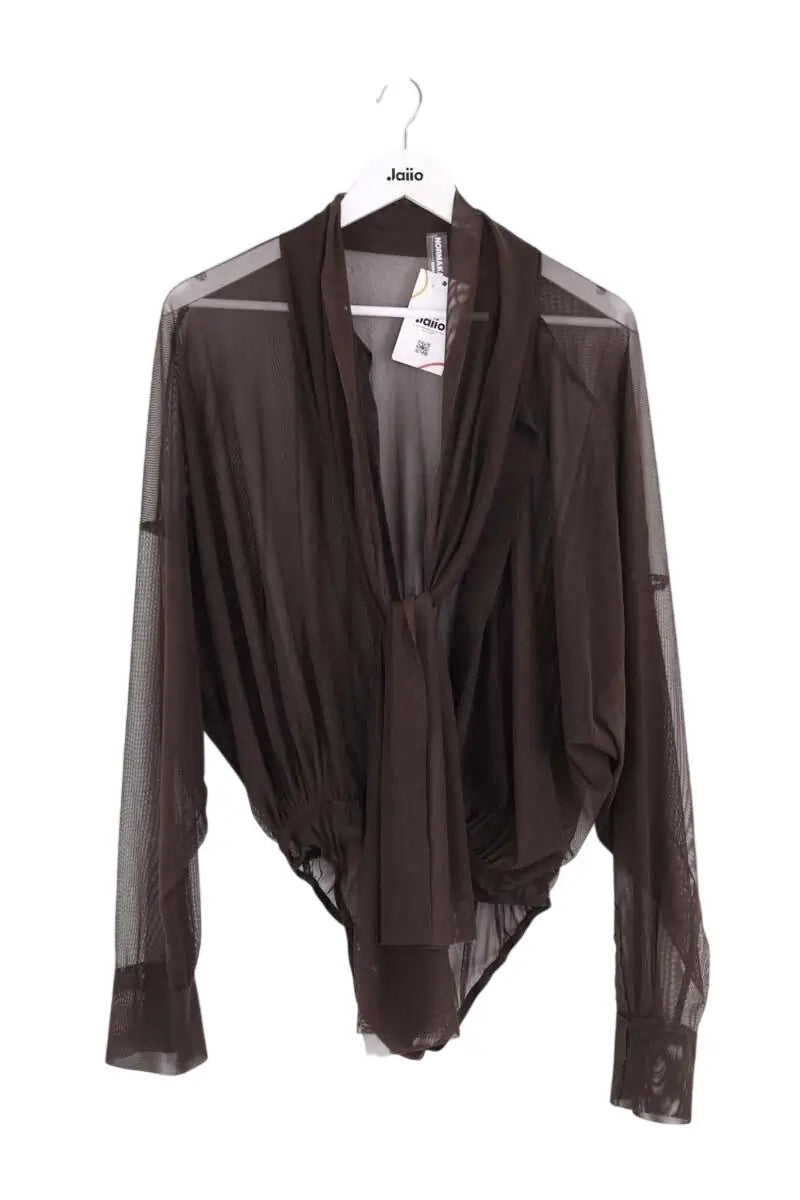 Blouse Norma Kamali Marron en Synthétique, taille XS - Seconde Main