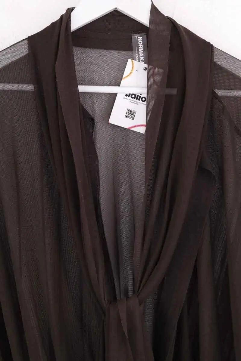 Blouse Norma Kamali Marron en Synthétique