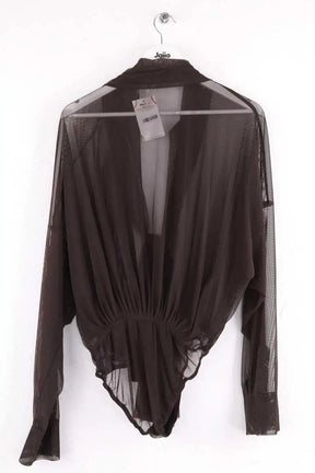 Blouse Norma Kamali Marron en Synthétique
