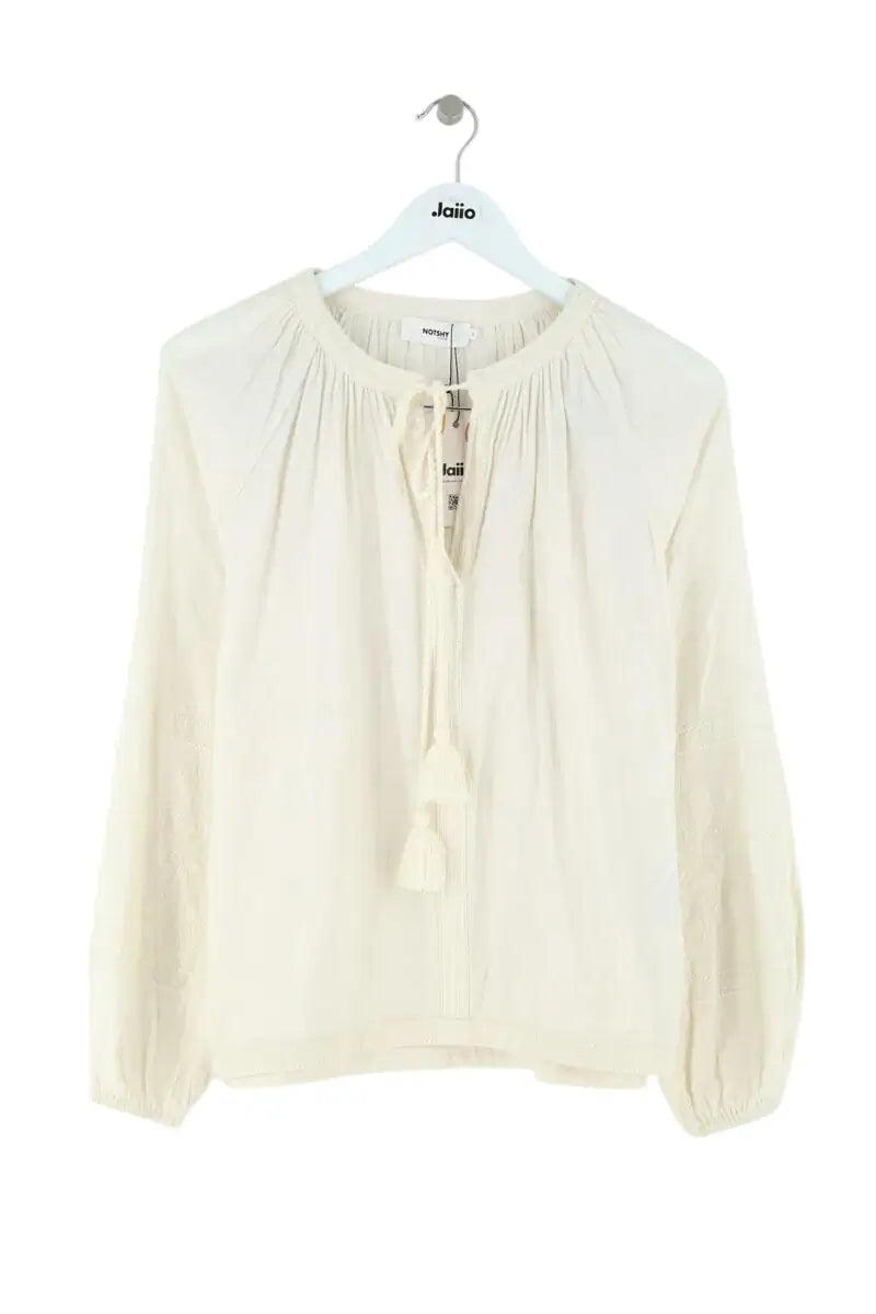 Blouse Notshy Beige en Coton, taille S - Seconde Main