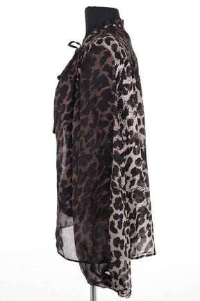 Blouse Oud Marron en Soie