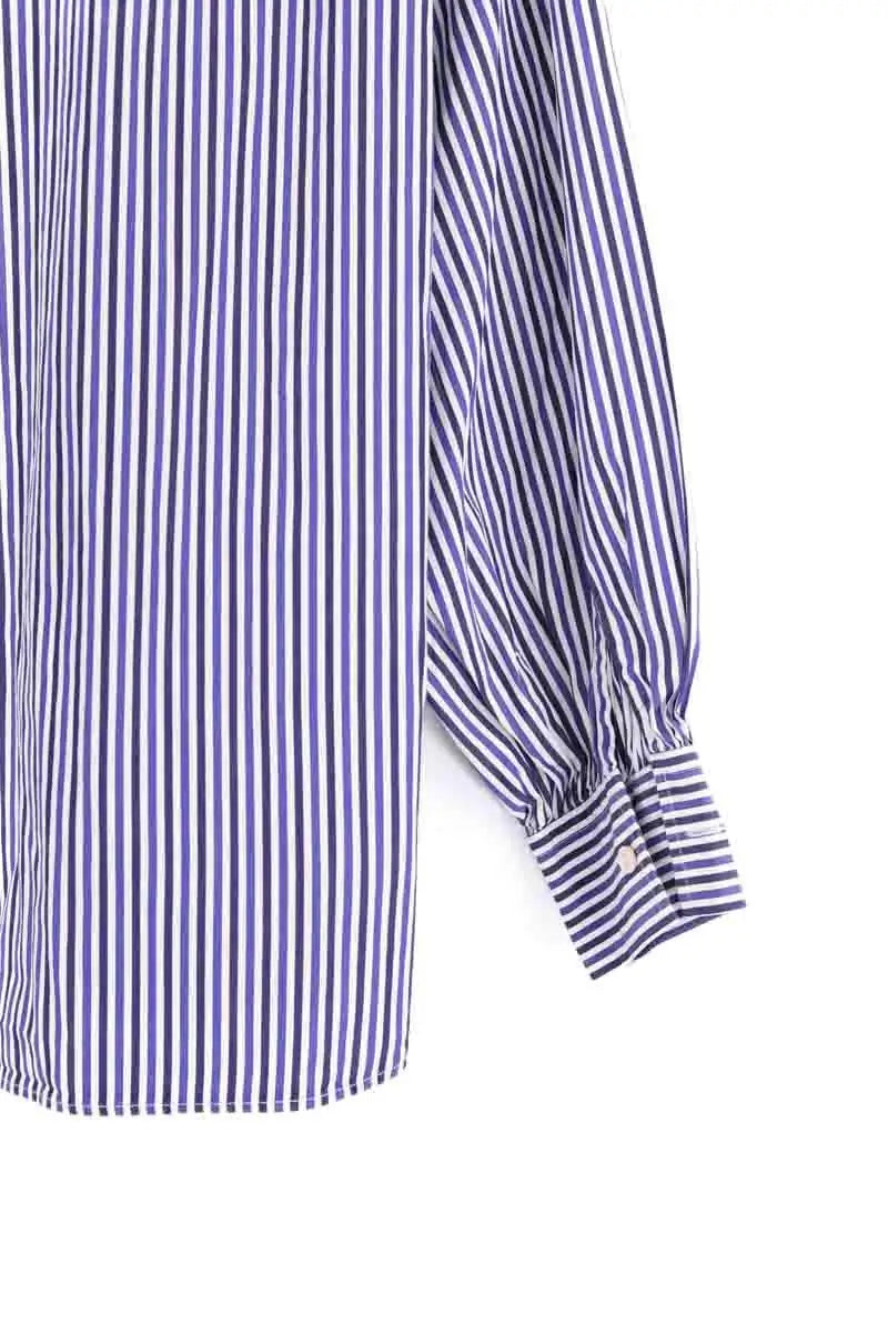 Blouse Parosh Bleu en Coton