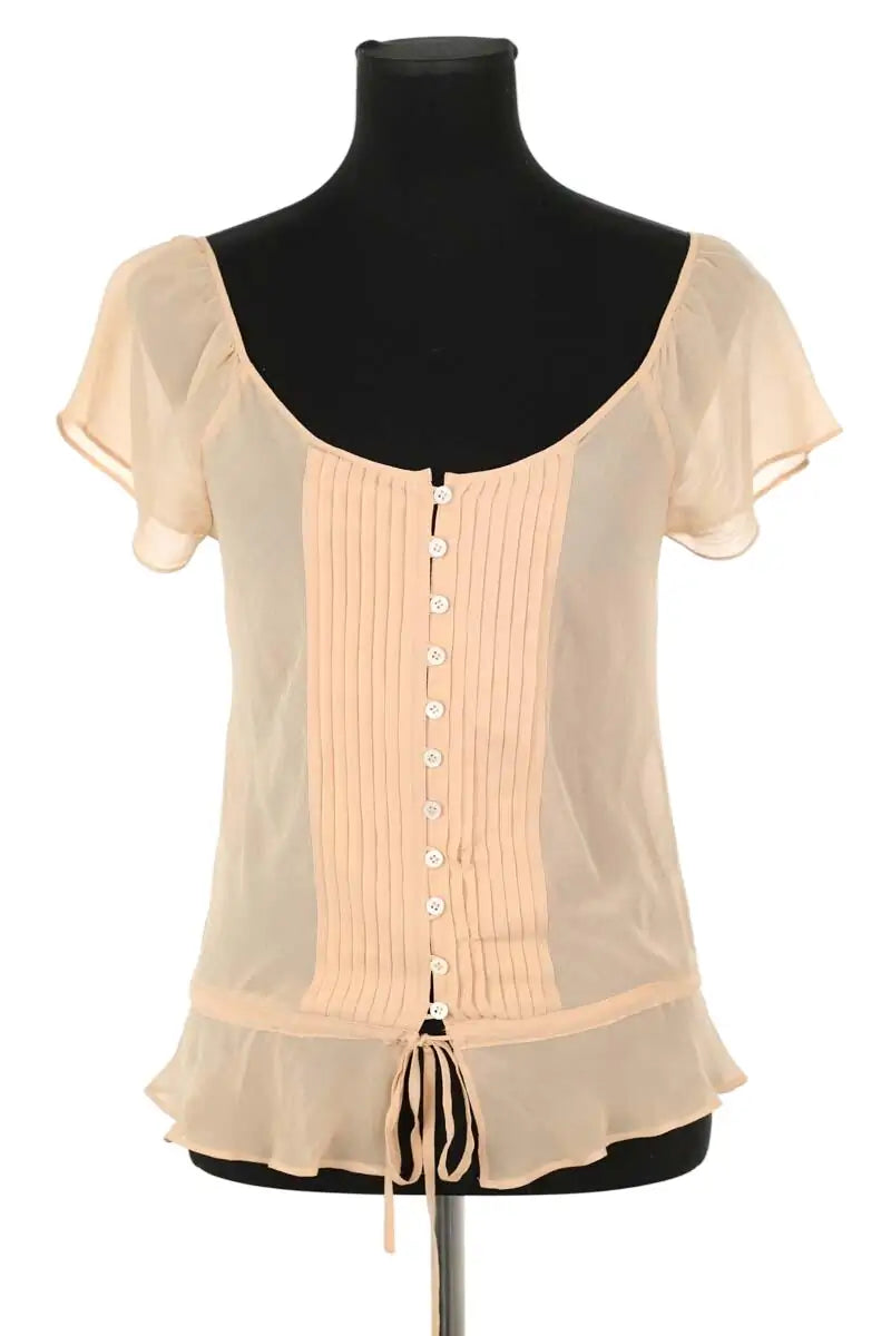 Blouse Paul & Joe Beige en Synthétique, taille L - Seconde Main