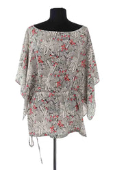 Blouse Paul & Joe Blanc en Soie, taille XL - Seconde Main