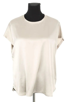 Blouse Pinko Gris en Soie, taille M - Seconde Main