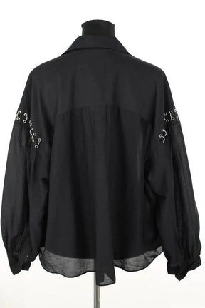 Blouse Pinko Noir en Coton