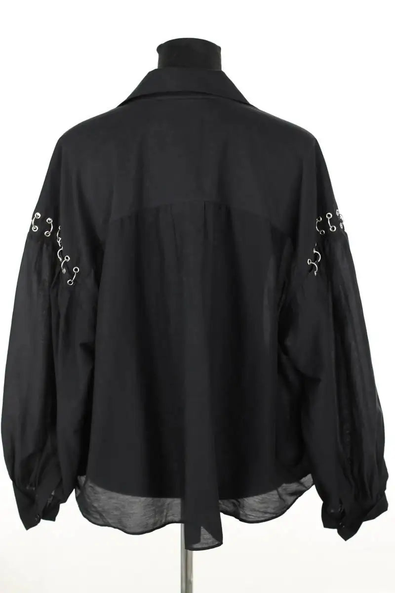 Blouse Pinko Noir en Coton