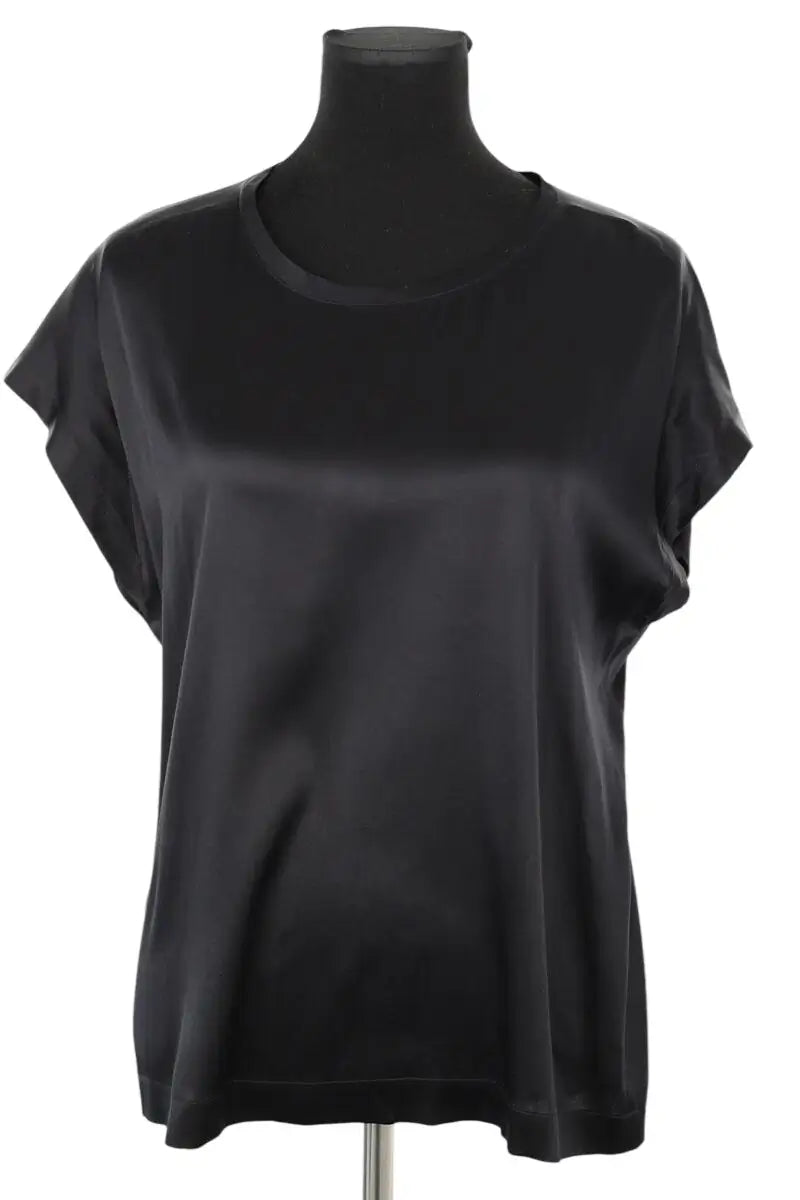 Blouse Pinko Noir en Soie, taille M - Seconde Main