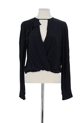 Blouse Pinko Noir en Soie, taille S - Seconde Main