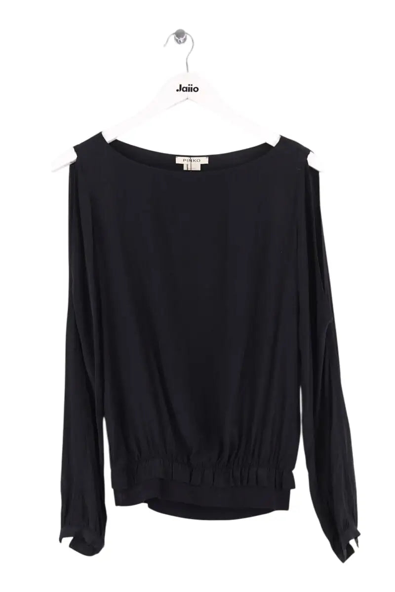 Blouse Pinko Noir en Synthétique, taille S - Seconde Main