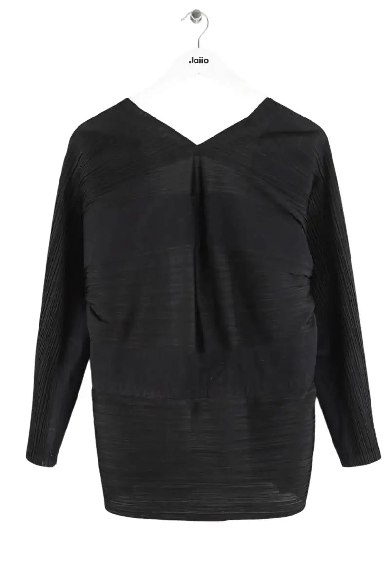 Blouse Pleats Please Noir en Synthétique, taille L - Seconde Main