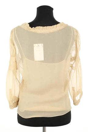 Blouse Prada Beige en Synthétique