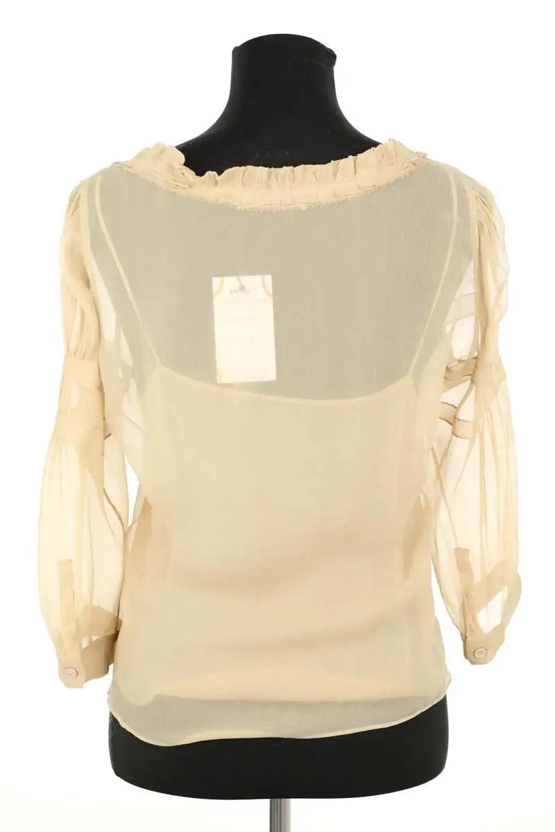 Blouse Prada Beige en Synthétique