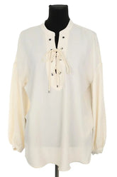 Blouse Ralph Lauren Beige en Polyester, taille M - Seconde Main