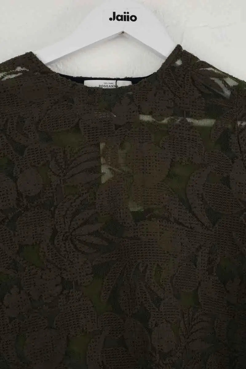 Blouse Roseanna Kaki en Polyamide