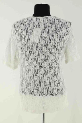 Blouse Roseanna Kristen Blanc en Synthétique