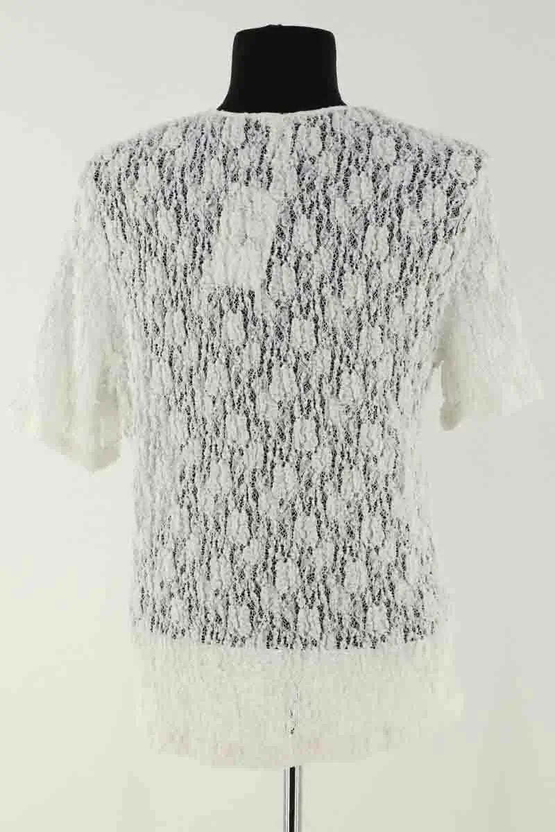 Blouse Roseanna Kristen Blanc en Synthétique