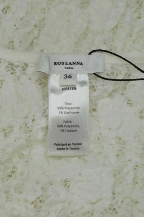 Blouse Roseanna Kristen Blanc en Synthétique