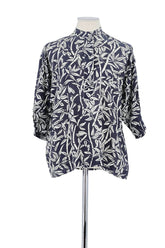 Blouse Roseanna Marine en Soie, taille XS - Seconde Main