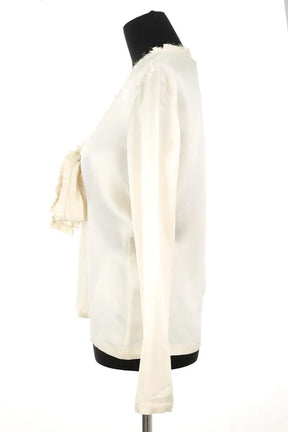 Blouse Saint Laurent Ecru en Soie