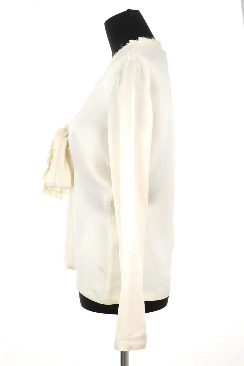 Blouse Saint Laurent Ecru en Soie