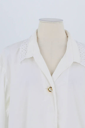 Blouse Sandro Blanc en Coton