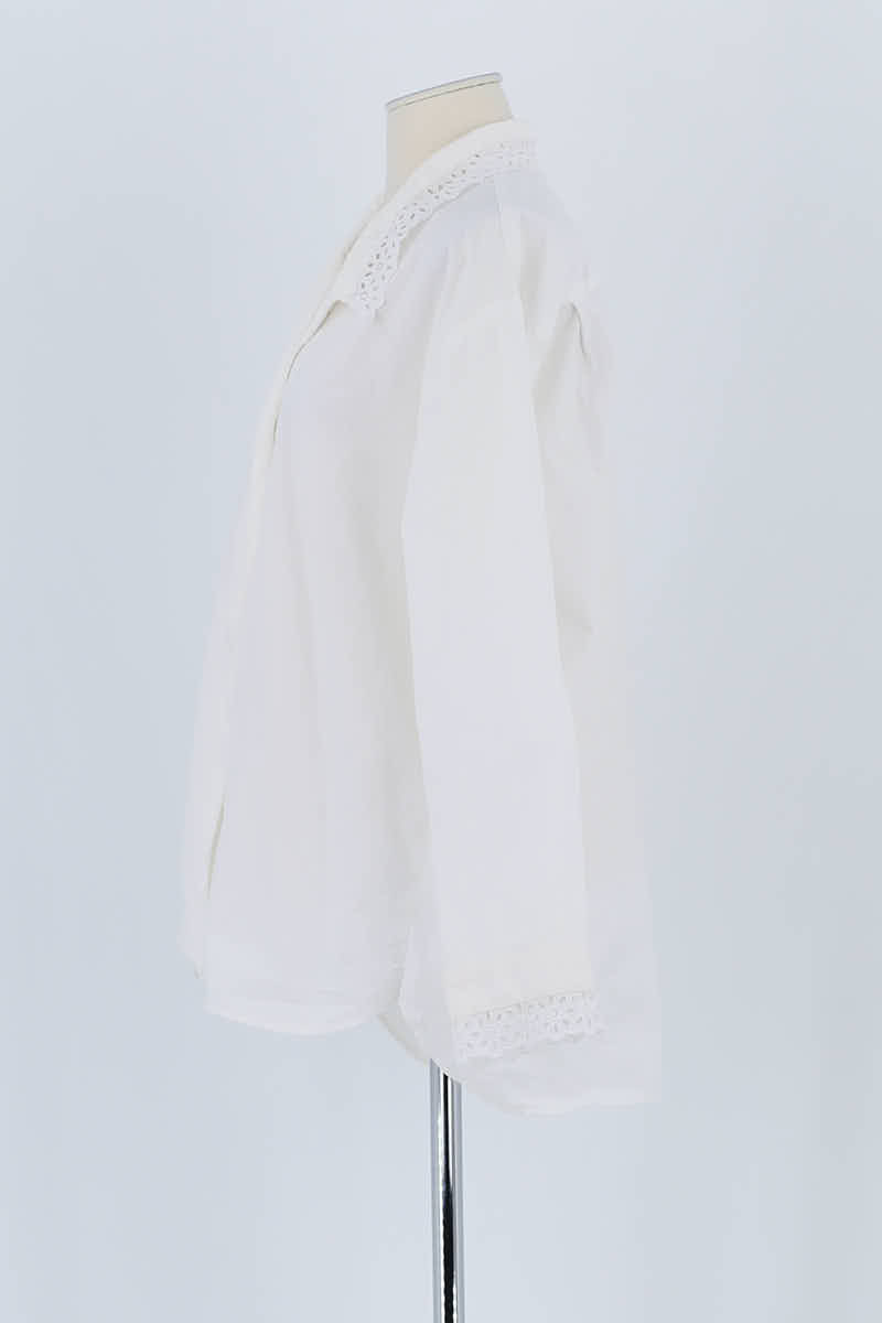 Blouse Sandro Blanc en Coton