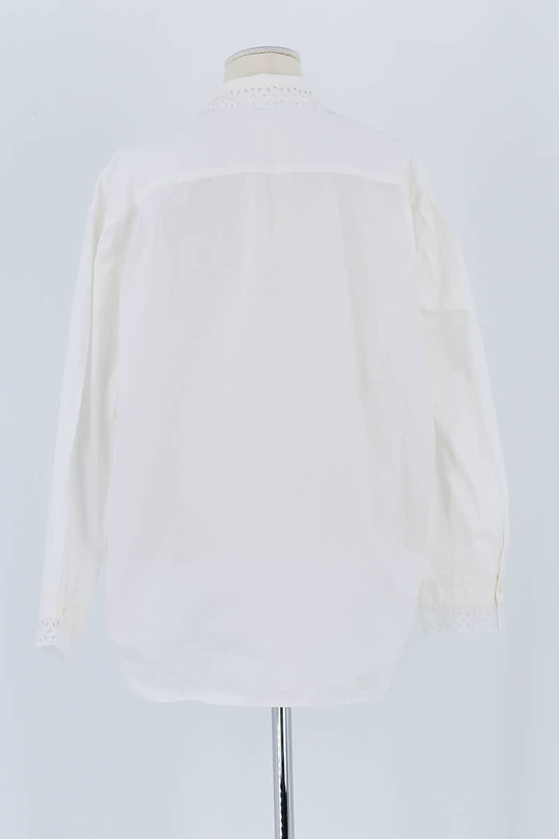 Blouse Sandro Blanc en Coton